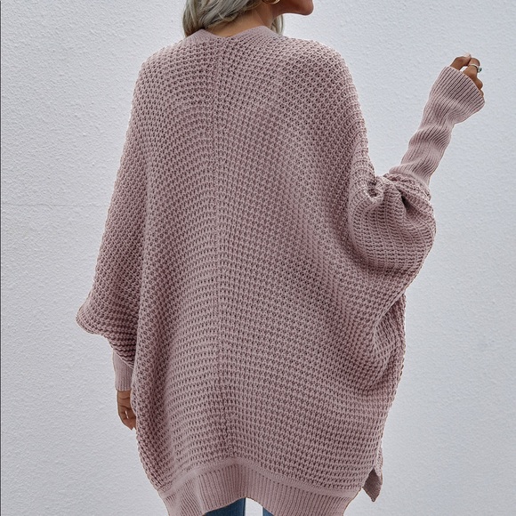 Bat Sleeves Loose Fit Cardigan Taro - Picture 6 of 6